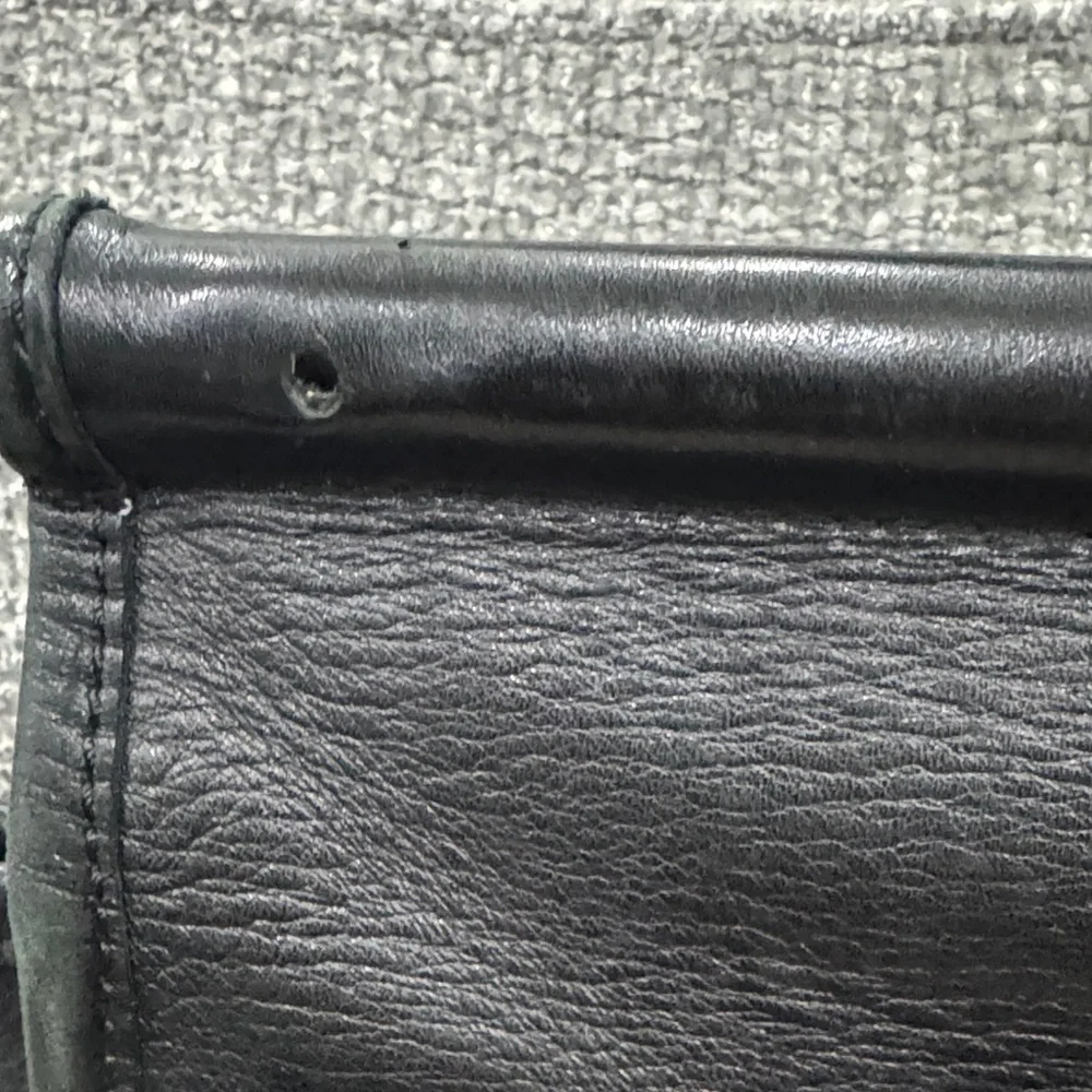 2005 Coach Black Leather Men's Briefcase kisslock